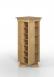 Columna CD giratoria fabricada en madera de roble macizo al estilo Louis Philippe