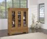 Biblioteca Hugo de 3 puertas fabricada en madera de roble macizo al estilo Louis Philippe.