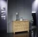 Cómoda Cédric con 12 prácticos cajones fabricada en madera de roble macizo estilo Rústico