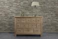 Cómoda Cédric con 12 prácticos cajones fabricada en madera de roble macizo estilo Rústico
