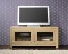 Mueble TV Loann de 2 puertas fabricado en madera de roble macizo de estilo contemporáneo