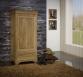 Armario Louis de 1 puerta y 1 cajón fabricado en madera de roble macizo al estilo Louis Philippe.