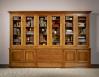 Biblioteca Sabine de 2 cuerpos y 6 puertas fabricada en madera de cerezo macizo estilo Directoire