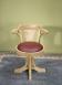 Silla de escritorio giratorio fabricado en madera de roble macizo estilo Louis Philippe