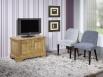 Mueble TV 2 puertas Boris fabricado en madera de Roble macizo al estilo Louis Philippe