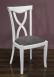 Silla Sebastián fabricada en madera de roble macizo estilo Louis Philippe acabado roble cepillado Marfil