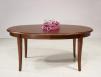 Mesa de comedor ovalada Pilar fabricada en madera de cerezo macizo al estilo Louis Philippe 170x110 + 5 extensiones de 40 cm