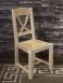 Silla Olivier fabricada en madera de roble macizo estilo rústico
