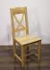 Silla Olivier fabricada en madera de roble macizo estilo rústico