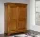 Armario de 2 puertas CORREDERAS fabricado en madera de cerezo macizo al estilo Louis Philippe