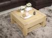 Mesa de centro Jean-Gabriel fabricada en madera de Roble macizo en estilo Contemporáneo