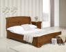 Cama Jean-Baptiste 140x190 fabricada en madera de roble macizo estilo Louis Philippe