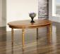 Solid Oak Louis Philippe style Oval extending dining Table 