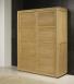 Armario Julio de 2 puertas correderas fabricado en madera de roble macizo estilo contemporáneo