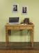 Mesa de trabajo 2 cajones de madera de roble estilo Louis Philippe Ancho 100