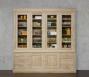 Biblioteca Eduardo de 2 cuerpos fabricada en madera de Roble macizo en estilo Louis Philippe con altura 242 cm