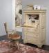 Secretaria estilo francés fabricada en madera maciza de Roble estilo Louis Philippe acabado en roble cepillado blanqueado 