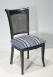 Silla Marc fabricada en madera de roble macizo estilo Louis Philippe acabado Carbón vegetal