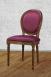 Silla Emilia fabricada en madera de Cerezo macizo estilo Louis XVI 