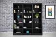Estantería librería Lucas fabricada en madera de roble macizo estilo contemporáneo con 3 módulos