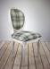 Silla Simón fabricada en madera de roble macizo estilo Louis XV acabado cepillado