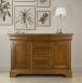 Aparador de 2 puertas y 7 cajones fabricado en madera de cerezo macizo al estilo Louis Philippe