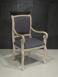 Silla Crosse fabricado en madera de roble macizo estilo Louis Philippe acabado en roble cepillado