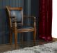 Sillón Paulina fabricado en madera de cerezo macizo de estilo Louis Philippe