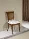 Silla ámbar fabricada en madera de cerezo macizo en estilo Louis Philippe