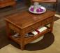 Mesa de centro Sandra fabricada en madera de cerezo maciza estilo rústico