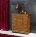 Cómoda Barbara de 11 cajones fabricada en madera de cerezo macizo estilo Louis Philippe 