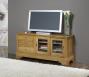 Muebles TV 16/9 Laurent fabricado en madera de roble macizo al estilo Louis Philippe Puertas Correderas