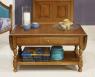 Mesa de centro Laure ovalada o rectangular fabricada en madera de cerezo macizo del estilo Louis Philippe