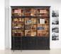 Librería Naël de 6 puertas en Roble macizo de estilo Directoire 