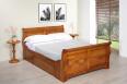 Cama Jeanne 140x190 modelo barco en estilo  Louis Philippe con 1 cajón en cada lado