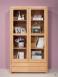 Estantería librería Mateus de 2 puertas y 4 cajones fabricado en madera de Roble macizo estilo contemporáneo