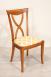 Silla lila de madera maciza de cerezo de estilo Louis Philippe 