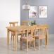 Mesa de granja rectangular de roble macizo Francois