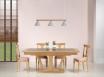 Solid Oak Contemporary style ceramic Dining Table 