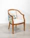 Sillón Gisèle de Fresno macizo de estilo Louis Philippe