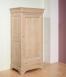 Armario Lucas de 1 puerta + 1 cajón fabricado en madera maciza de Roble estilo Louis Philippe