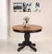 Anna Solid Oak Louis Philippe style Round extending table