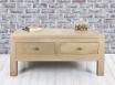 Solid Oak Contemporary style Rectangular Coffee Table