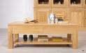 Mesa de centro rectangular Gabriel fabricada en madera de roble macizo estilo contemporáneo