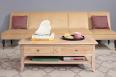 Mesa de centro Clemente fabricada en madera de roble  macizo al estilo Louis Philippe 
