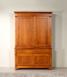 Maude 2-piece 2-door Directoire-style solid cherrywood cabinet