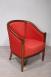 Sillón Elena Cabriolet fabricado en madera de Cerezo macizo estilo Louis Philippe