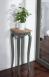 Pedestal fabricado en madera de roble macizo acabado roble Antik