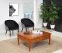 Mesa de centro con 4 cajones fabricada en madera de cerezo macizo en estilo Directoire 