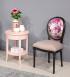Mesa auxiliar redonda Pierre-Louis fabricada en madera de roble macizo en estilo Directoire  